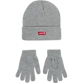 Levi's CORE BATWING BEANIE/GLOVES grau