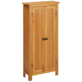 vidaXL Schrank 50x22x110 cm Massivholz Eiche