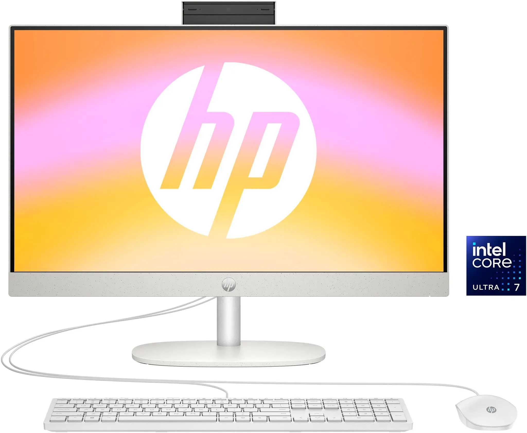 HP All-in-One PC "24-cr1202ng" Computer Gr. Windows 11, 16 GB RAM 512 GB SSD, weiß (shell white) All in One PC
