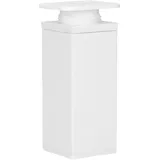 MonJar Möbelfüße Stellfuß Verstellbar Kommodenfuß Schranfuße Bettfüße Aluminium 40x40mm Weiß (Höhe 6cm)