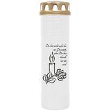HS Candle 4er Pack Grabkerzen mit Motiv, Grablicht mit Brenndauer von ca. 7 Tage, Motiv: Kerze, in vielen weiteren Varianten