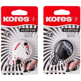 KORES KR84972 Korrekturroller, 8 m x 4.2 mm, schwarz/weiß