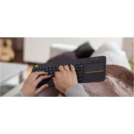 Logitech K400 Plus Wireless Touch Keyboard NL schwarz