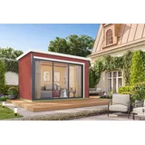 Nordic Holz Gartenhaus Austin 3 3,60 x 2,40 m Rot