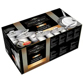 Royalty Line Topf-Set 12-tlg. 2 x Bratentopf + 2 x Fleischtopf + 2 x Stielkasserolle + 2 x Dämpfeinsatz + 2 x Glasdeckel