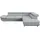Cotta Ecksofa Kunstleder L-Form 3-Sitzer Grau