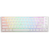 Ducky One 3 Pure White SF PBT, LEDs RGB, MX SILENT RGB RED, USB, US