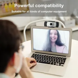 cadorabo Webcam 1080P Schwarz