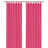 Weckbrodt Vorhang »Vito«, (1 St.), Schlaufenschal, Gardine, blickdicht, Microvelour, Unifarben, pink