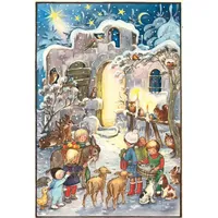Richard Sellmer Verlag Nostalgischer Adventskalender GLIMMER 35,5 x 25,5