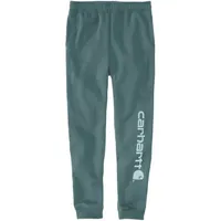 CARHARTT Tapered Graphic Jogginghose, - Hellblau/Weiß - S