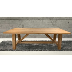 Rustic Max rustikaler Massivholztisch rustic, wildeiche 200x100 / 220x100 cm