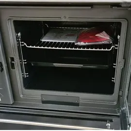 Plamen Küchenofen 850 Glas N schwarz 8 kW (rechte Ausführung)