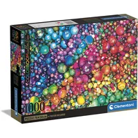 CLEMENTONI HQ Collection - Colorboom Murmeln Puzzle 1000 Teile - Puzzle für Erwachsene - anspruchsvolles Puzzle von Clementoni 39780