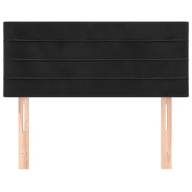 vidaXL Kopfteil Schwarz 90x5x78/88 cm Samt