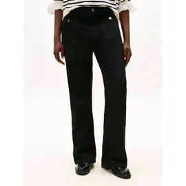 Tommy Hilfiger Curve Bootcut-Jeans CRV DNM BLACK BOOTCUT HW in großen Größen schwarz 48