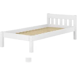 Erst-Holz Einzelbett V-60,38-09F 90 x 200 cm Kiefer massiv weiß