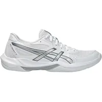 Asics GEL-ROCKET 12 Damen weiß, Größe 37 1⁄2 in Grau white/pure silver