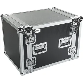 MUSIC STORE 19" DD Pro Case 10HE, Robustes Holzrack, Rackschienen, Butterfly-Verschlüsse