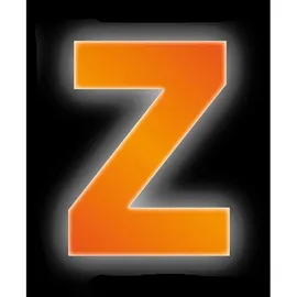 CONACORD Klebebuchstabe Z Reflektierend 8 cm Orange