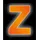 CONACORD Klebebuchstabe Z Reflektierend 8 cm Orange