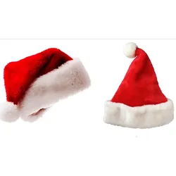 Weihnachtshut Weihnachtsmütze 350g extra dick und sehr weich - hohe Qualität -  1 Stück