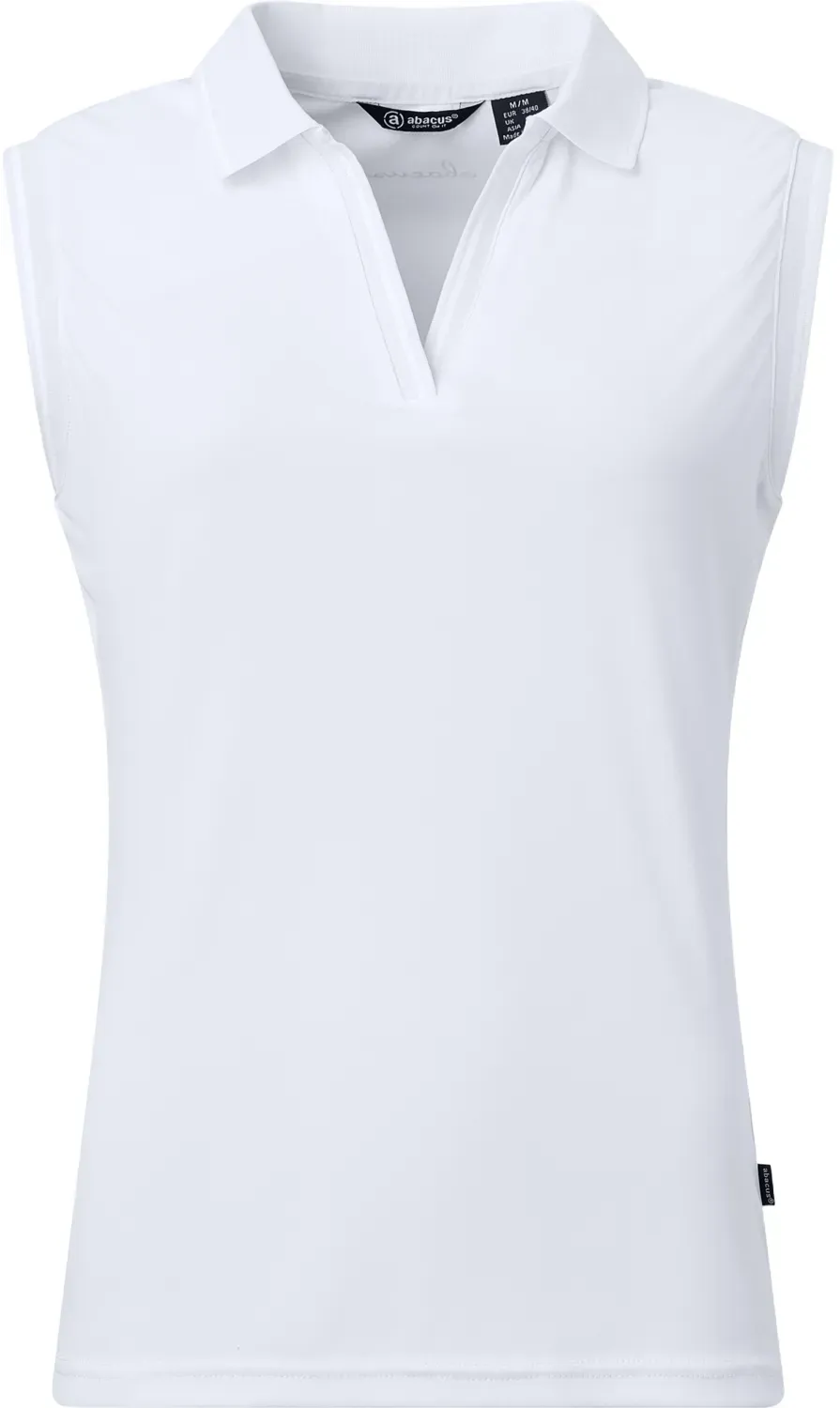 Abacus Polo Malone, ärmellos, weiss