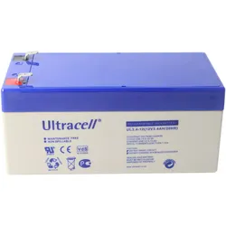 UL3.4-12 Ultracell Blei Akku 12 Volt, 3.4Ah