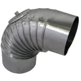Bertrams Bogen 90° Ø 110 x 1 mm gerippt mit Kontrollverschluss