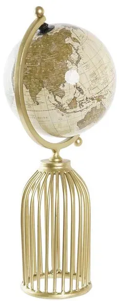 Terraqueo-Globus DKD Home Decor Gold Messing 24 x 20 x 51 cm