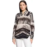 Betty Barclay Hemdbluse mit Schmucksteinen Beige/Schwarz 44
