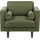 Beliani Sessel Nurmo Stoff 72 x 71 x 70 cm Dunkelgrün mit Kissen