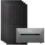 solarmars Balkonkraftwerk Bifazial 1000 W inkl. 800 W Anker Solix Solarbank 2 PRO 1,6 kWh