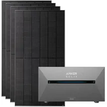 solarmars Balkonkraftwerk Bifazial 1000 W inkl. 800 W Anker Solix Solarbank 2 PRO 1,6 kWh