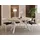 WFL GROUP Runder Ausziehtisch 80-130 x 77 cm Hellbraun