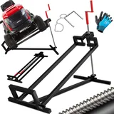 Masko MASKO® Rasentraktor Heber 400kg Aufsitzmäher Hebevorrichtung Rasentraktorheber Reinig.Hilfe Hebebühne inkl. Arbeitshandschuhen