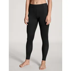 Leggings CALIDA "Elastic", Damen, Gr. L (48/50), N-Gr, schwarz, Single Jersey, Obermaterial: 94% Baumwolle, 6% Elasthan, casual, lang, Hosen, elastisch, hoch geschnitten, Singel Jersey Qualität, bequem, weich