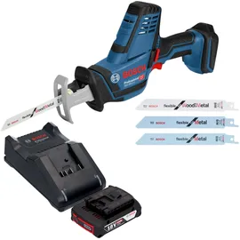 Bosch GSA 18 V-LI C Professional inkl. 1 x 2,0 Ah + Ladegerät