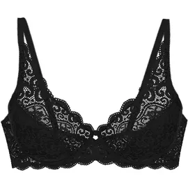 Triumph BH Amourette W mit Bügel, ohne Polsterung, Verstellbare Träger, 80C, Schwarz