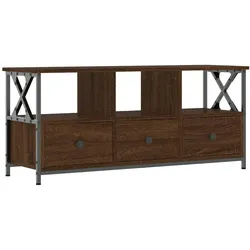 vidaXL TV-Schrank Braun Eichen-Optik 102x33x45cm Holzwerkstoff & Eisen