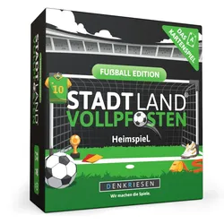 Denkriesen - Stadt Land Vollpfosten® Kartenspiel | Fußball Edition