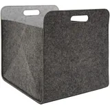 Dune Design Filz Aufbewahrungsbox 33 x 33 x 38 cm 1-tlg. Grau