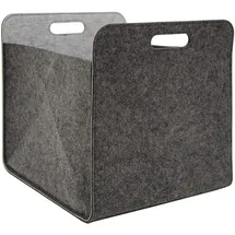 Dune Design Filz Aufbewahrungsbox 33 x 33 x 38 cm 1-tlg. Grau