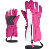 Ziener Kleinkind Leo Ski-Handschuhe/Wintersport | Langer Reißverschluss, Leash, pop pink, 104