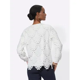 CREATION L Spitzenbluse ecru 40