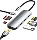 USB C Hub, VENTION 7-in-1 HDMI USB C Adapter with 4K HDMI 100W PD 3 USB 3.0 Verteiler 5Gbps SD/TF Card Reader kartenleser USB 3.0 Docking Station für MacBook Pro/Air iPad Adapter and More Devices