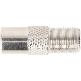 goobay F-Adapter: F-Buchse > IEC/Koax-Stecker