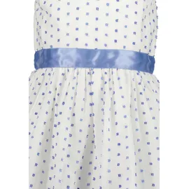 blue seven Sommerkleid BLUE SEVEN, "Blue Seven Kleid", Mädchen, Gr. 110, 0001, weiß, 100% Baumwolle, normal, Rundhals, Kleider Sommerkleid