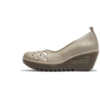 Fly london Damen YUBI480FLY Wedges, Silver, 41 EU