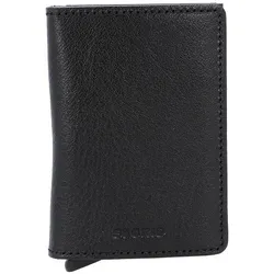 Secrid Slimwallet Vegetable Kreditkartenetui RFID Leder 7 cm  schwarz